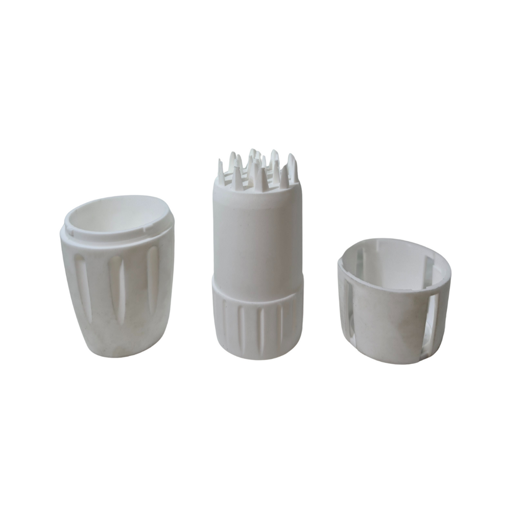 Barrel Shape Herb Grinder - WHITE