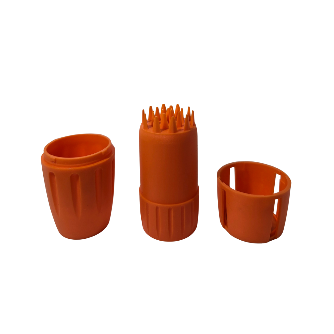 Barrel Shape Herb Grinder - ORANGE