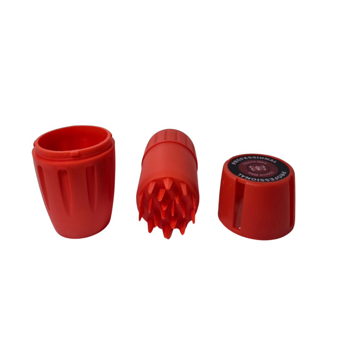 Barrel Shape Herb Grinder - RED